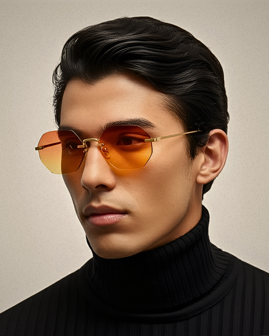 Lunettes de soleil hexagonales sans monture Liam Bruler