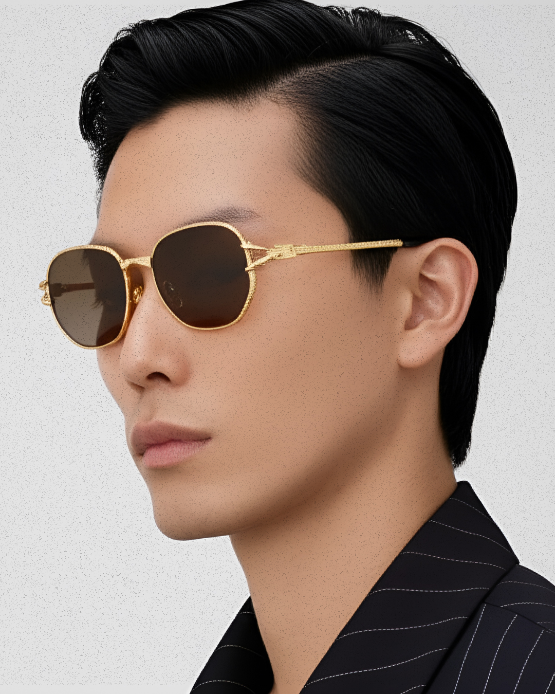 Lunettes de soleil en métal Jean Brun