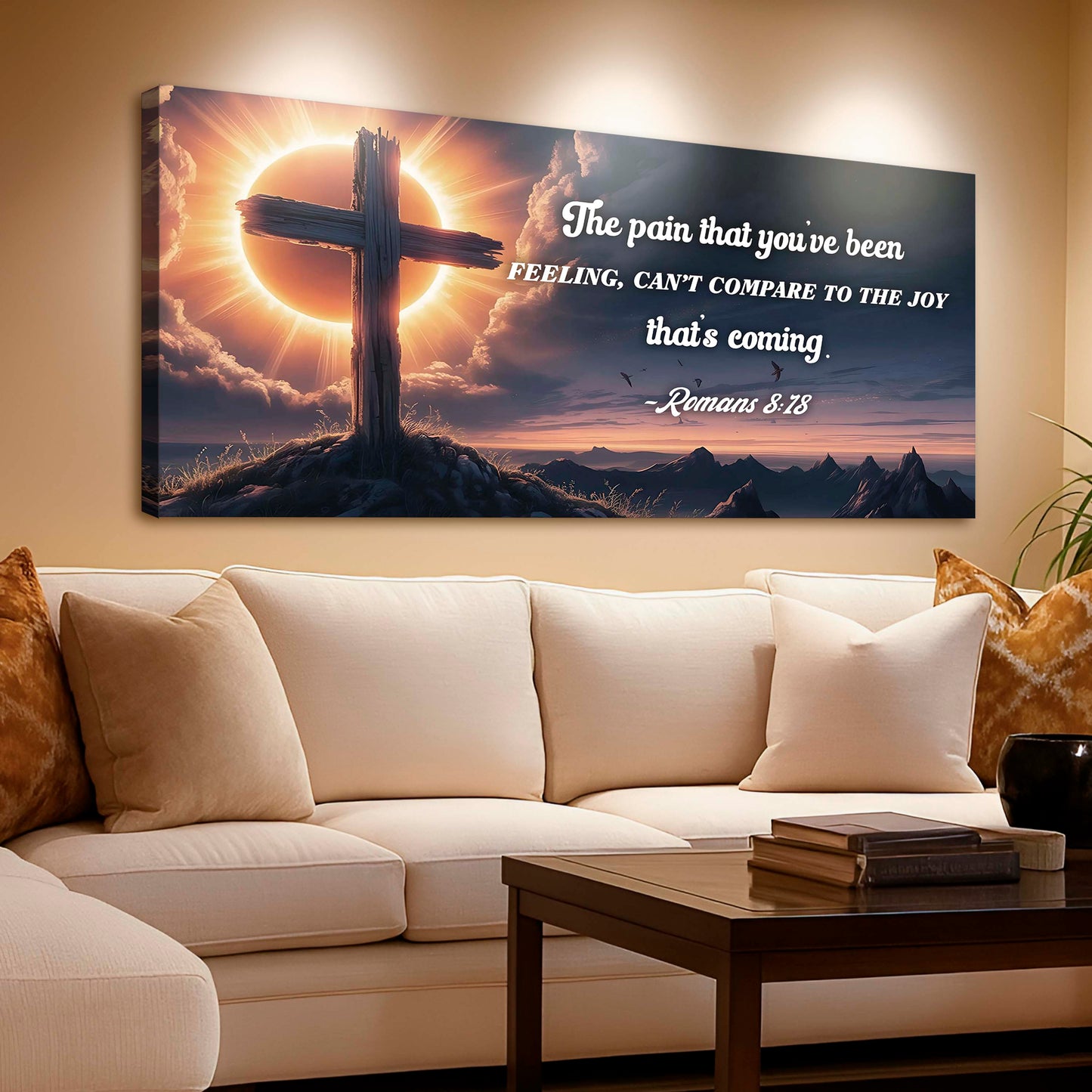 Romans 8:18 - The Joy That's Coming Faith Sign