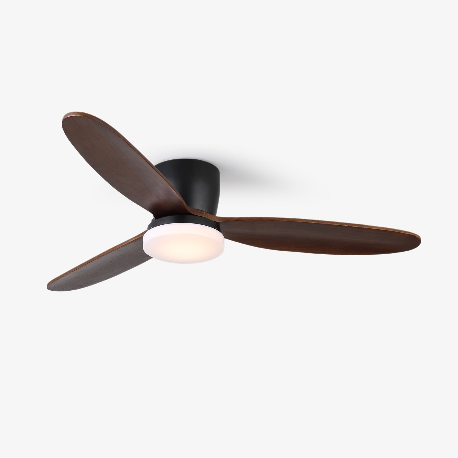 Nocturnus | Elegant Ceiling Fan Light with Ambient LED and Wooden Blades 0