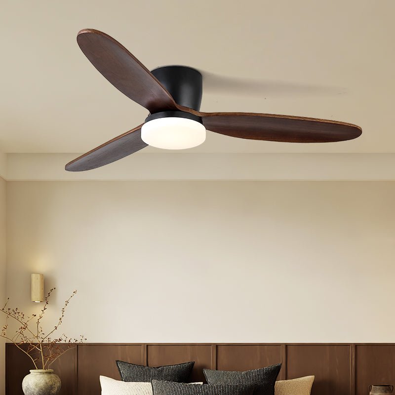 Nocturnus | Elegant Ceiling Fan Light with Ambient LED and Wooden Blades 1