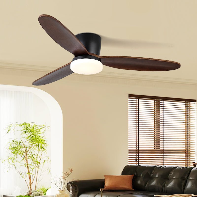 Nocturnus | Elegant Ceiling Fan Light with Ambient LED and Wooden Blades 2