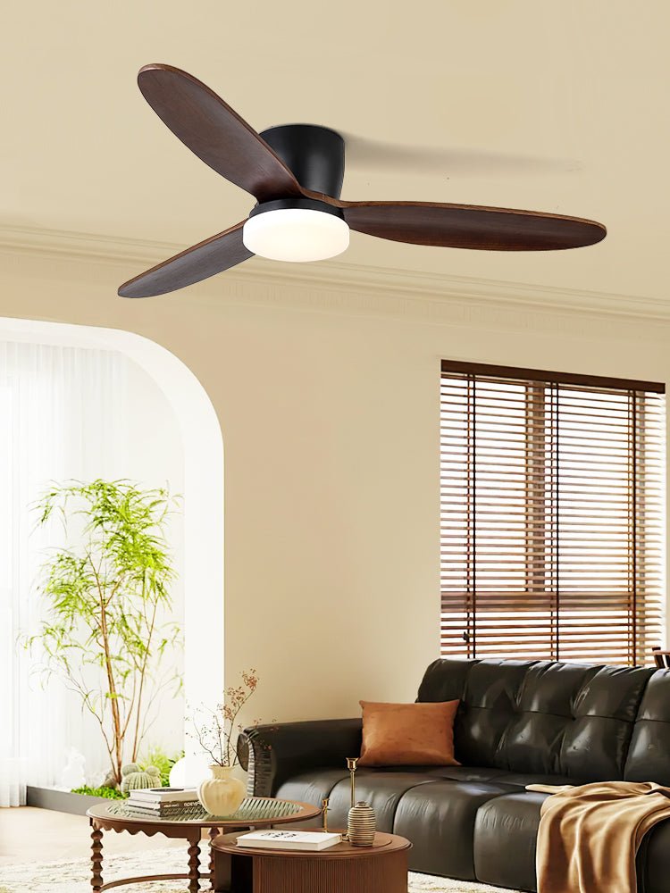 Nocturnus | Elegant Ceiling Fan Light with Ambient LED and Wooden Blades 5