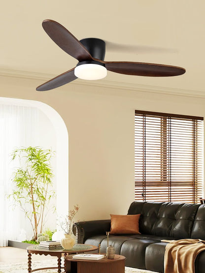 Nocturnus | Elegant Ceiling Fan Light with Ambient LED and Wooden Blades 5