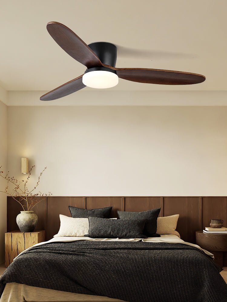 Nocturnus | Elegant Ceiling Fan Light with Ambient LED and Wooden Blades 6