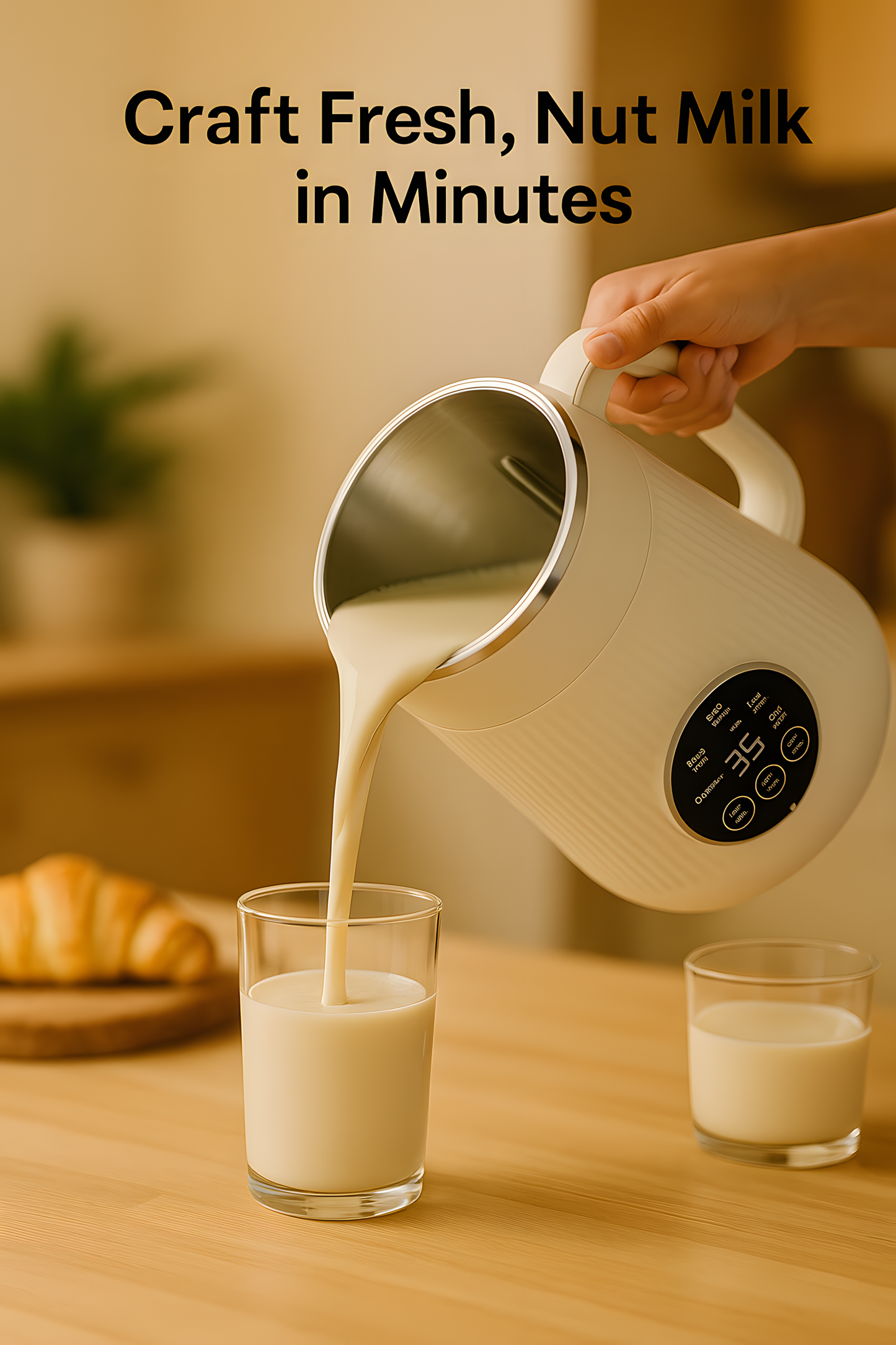 Nut Milk Maker | Quick Plant-Based Milk for Almonds, Oats & More 2