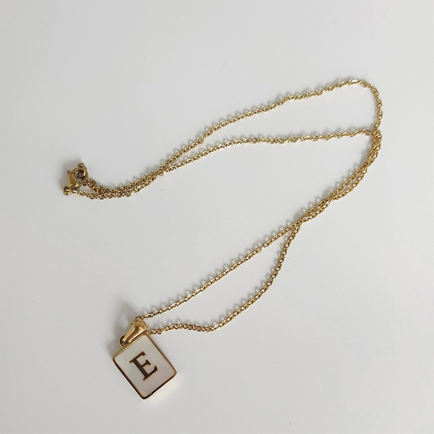 Opal Necklace | Customizable Initial Charm on Delicate Chain 4