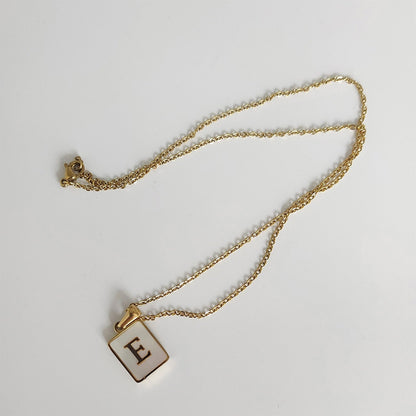 Opal Necklace | Customizable Initial Charm on Delicate Chain 4