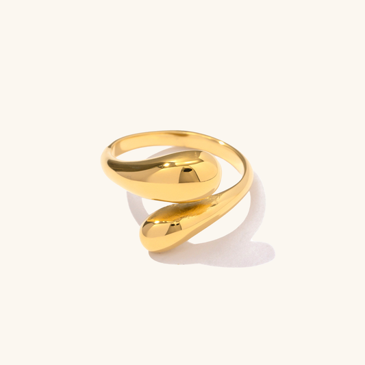 Open-Ended Gold Ring | Hypoallergenic 18k Plated Stainless Steel 0