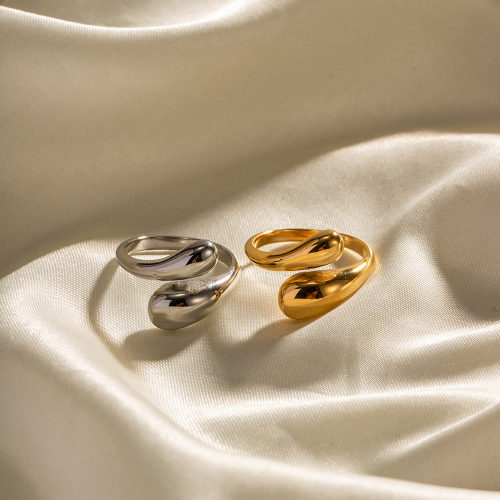 Open-Ended Gold Ring | Hypoallergenic 18k Plated Stainless Steel 5