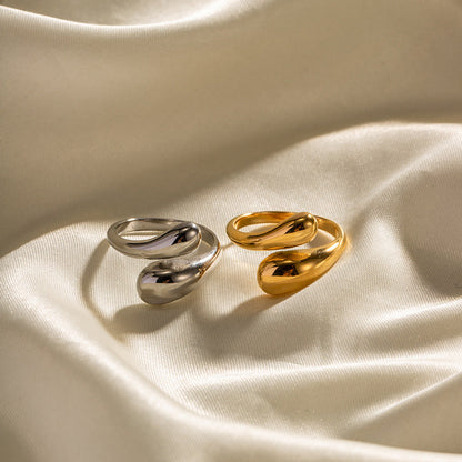 Open-Ended Gold Ring | Hypoallergenic 18k Plated Stainless Steel 5