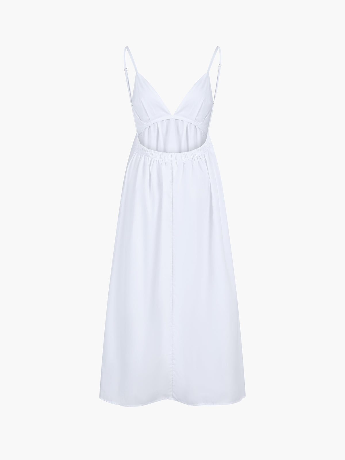Open Back Maxi Dress | 100% Cotton Sleeveless V-Neck for Coastal Style 5