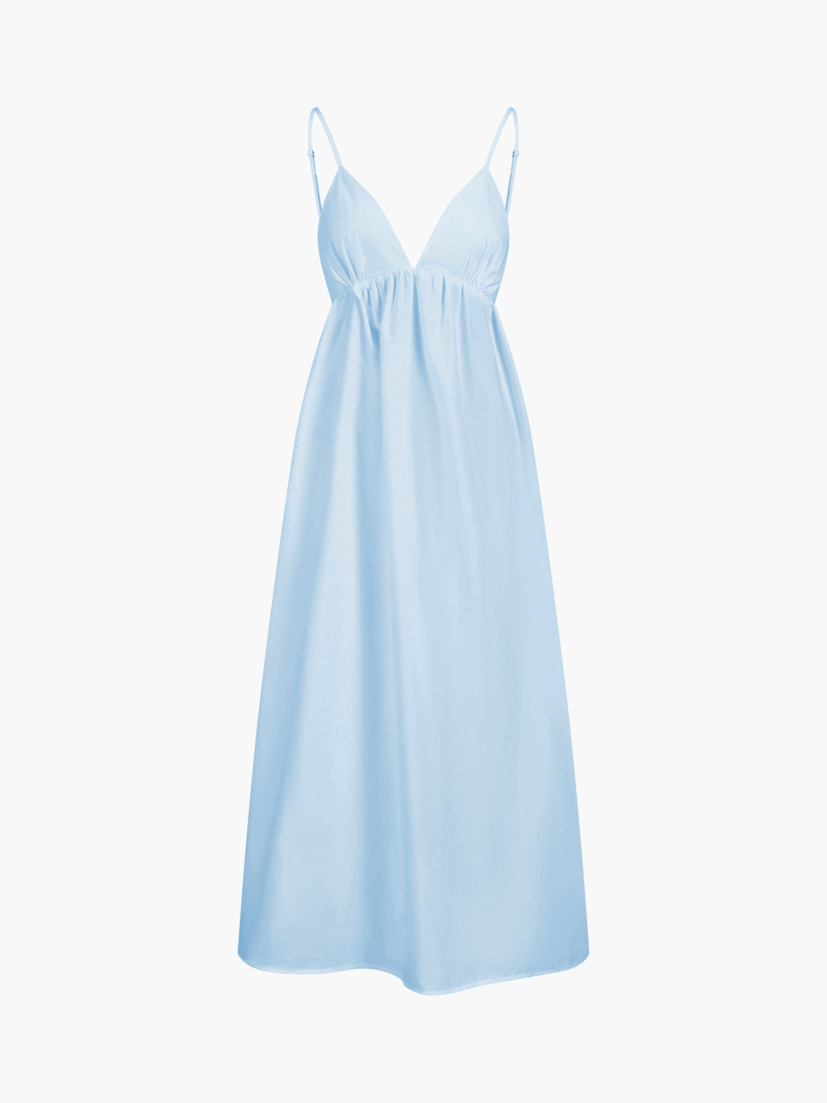 Open Back Maxi Dress | 100% Cotton Sleeveless V-Neck for Coastal Style 9