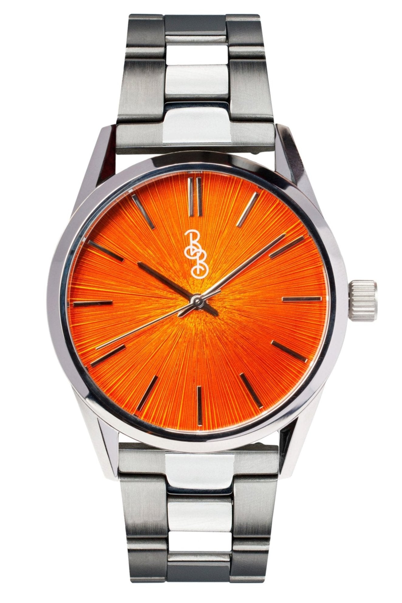 Pomarańczowy zegarek Sunburst