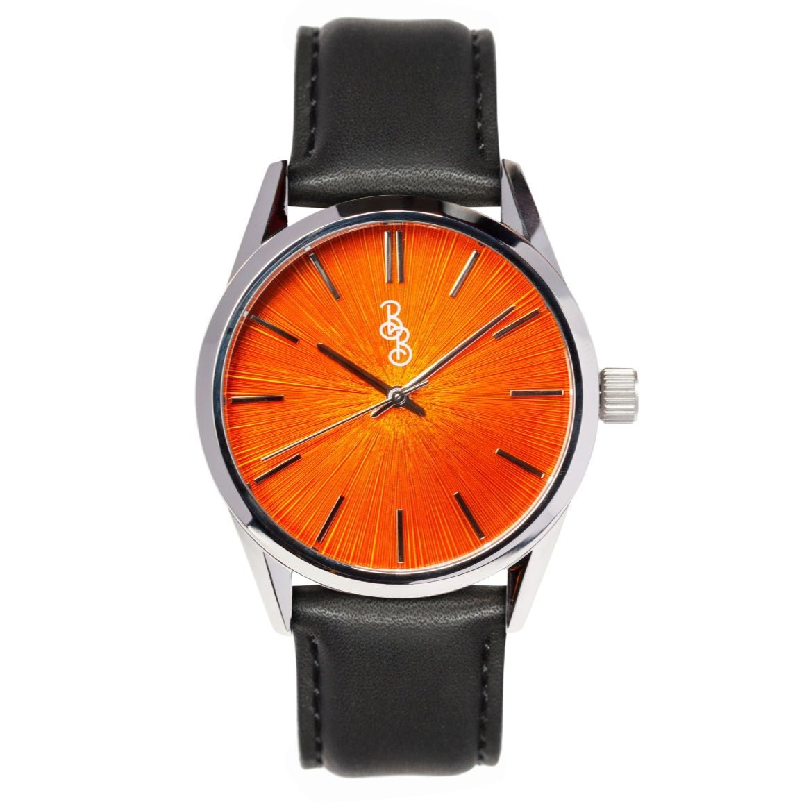 Pomarańczowy zegarek Sunburst