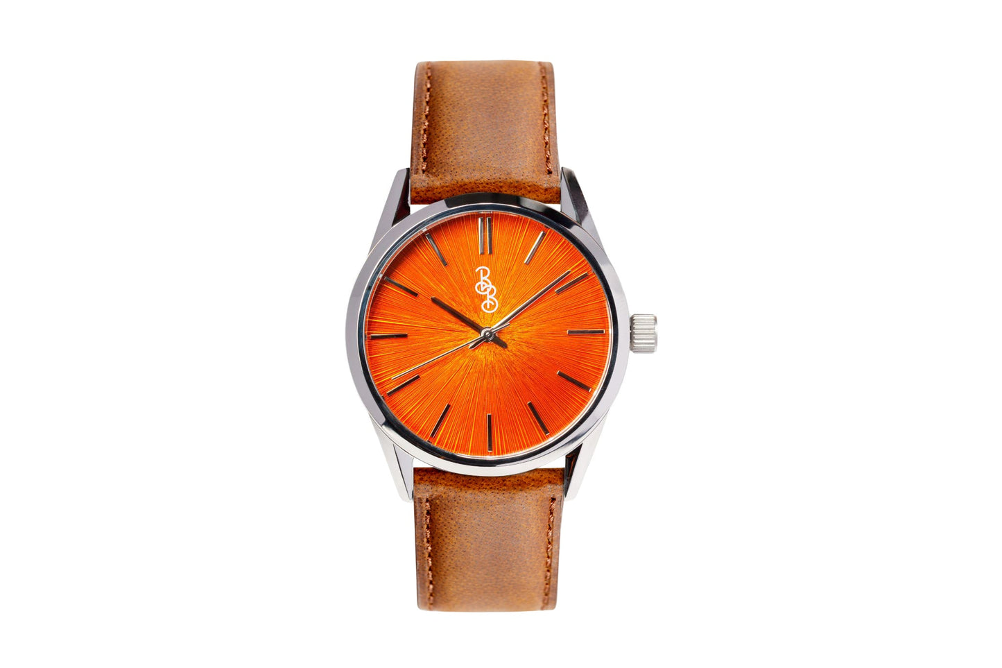 Pomarańczowy zegarek Sunburst