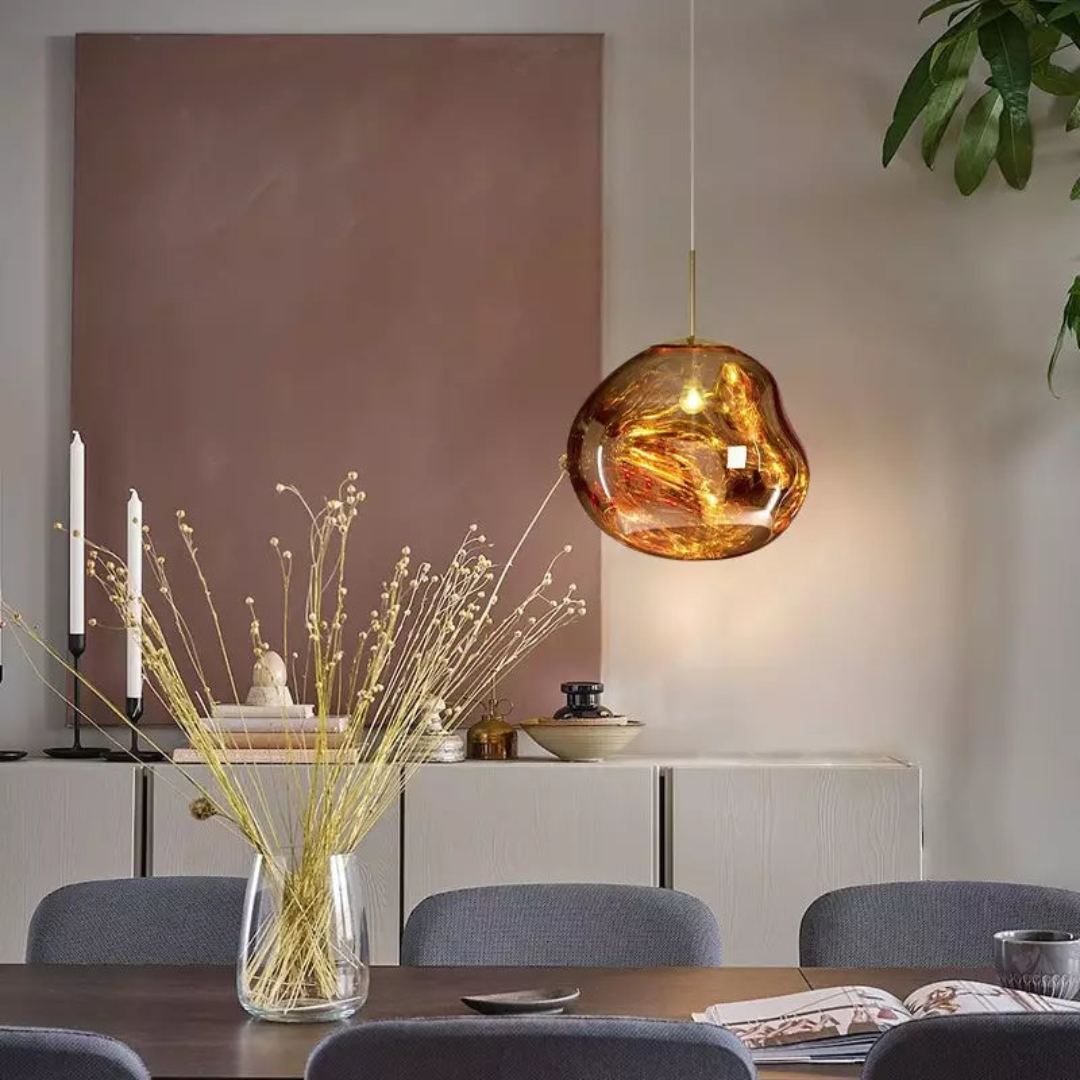 Organic Globe Pendant Light | Soft Lighting for Kitchen Island Decor 4