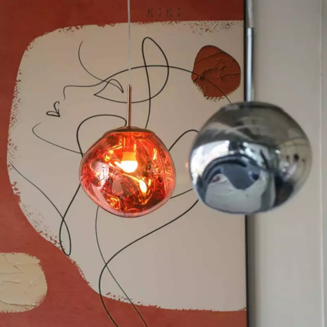 Organic Globe Pendant Light | Soft Lighting for Kitchen Island Decor 7