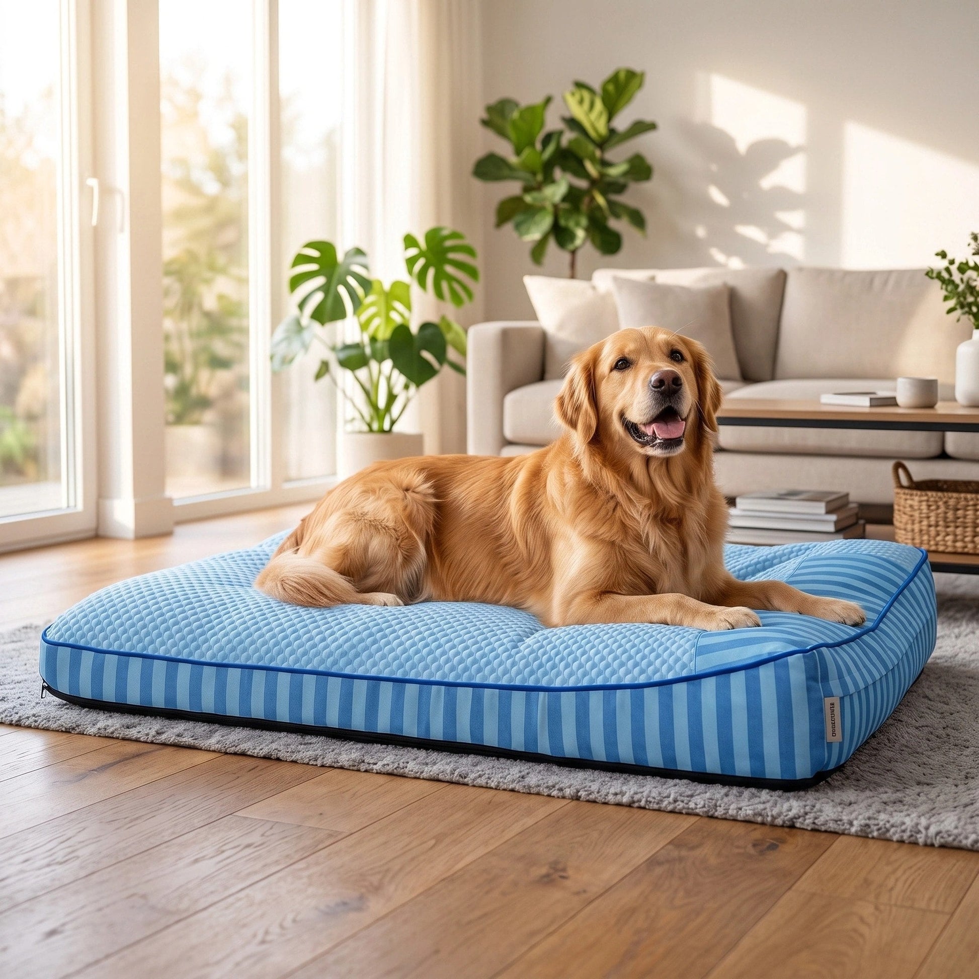 Orthopedic Dog Bed | Large Cooling Bed with Supportive Raised Edges 0