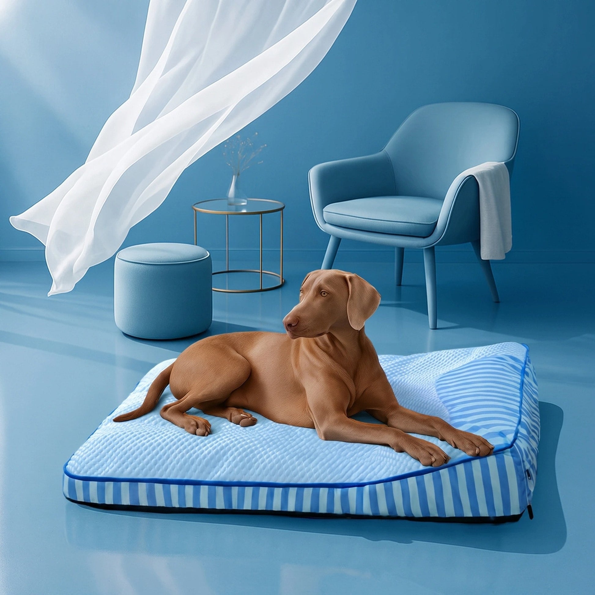 Orthopedic Dog Bed | Large Cooling Bed with Supportive Raised Edges 4