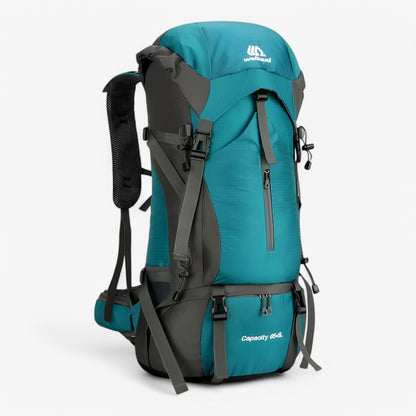 OutdoorPro | 70L Hiking Backpack with Water-Resistant Cover | Spacious Design for Comfort and Organization 1