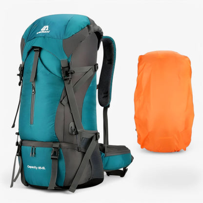OutdoorPro | 70L Hiking Backpack with Water-Resistant Cover | Spacious Design for Comfort and Organization 6