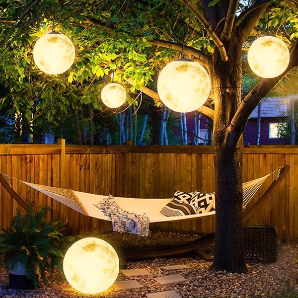 Outdoor Hanging Lamp | Weatherproof Moon-Shaped LED Light Fixture 0