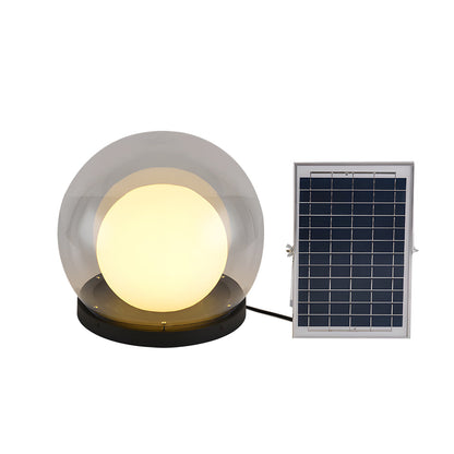 Outdoor Solar Pillar Lamp | Weatherproof Dual-Layer Moonlight Design 5