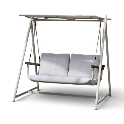 Outdoor Swing Chair | 2-Seater With Canopy and Padded Cushions 3