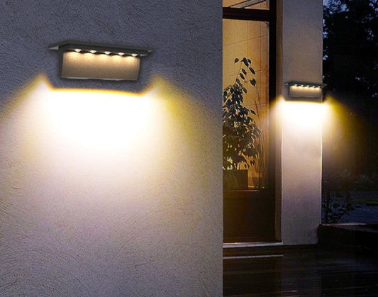 Outdoor Wall Lights | Weather-Resistant Solar-Powered LED for Patios 0