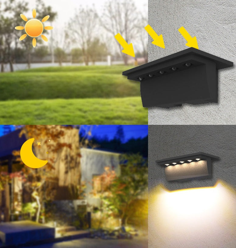 Outdoor Wall Lights | Weather-Resistant Solar-Powered LED for Patios 5