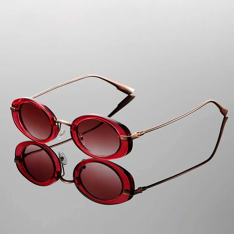 Oval Vintage Sunglasses | Polarized Lenses with Timeless Retro Design 0