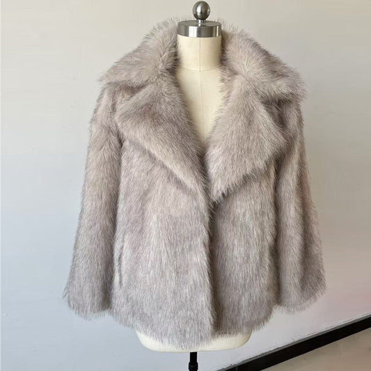 Oversized Faux Fur Coat | Luxurious Warmth with Elegant Design 0