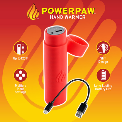 POWERPAW 501 IP67 vanntett oppladbar elektrisk håndvarmer