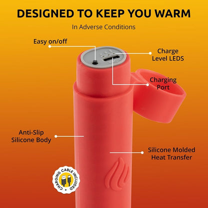 POWERPAW 501 IP67 vanntett oppladbar elektrisk håndvarmer