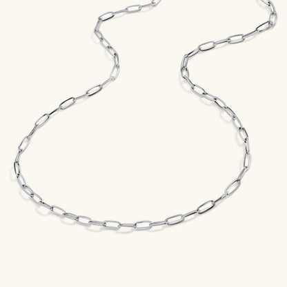 Paperclip Chain Necklace | Modern Stainless Steel-Plated Design 3