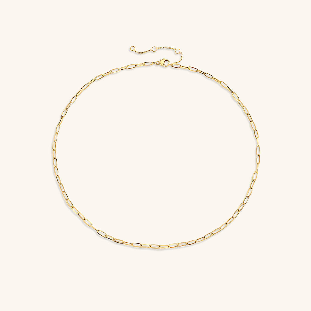 Paperclip Chain Necklace | Modern Stainless Steel-Plated Design 4