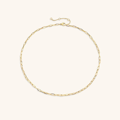 Paperclip Chain Necklace | Modern Stainless Steel-Plated Design 4