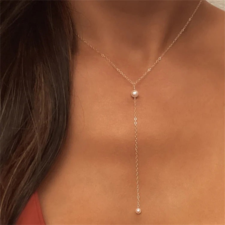 Pearl Tassel Necklace | Ethically Sourced Freshwater Pearls with Gold Plating 2