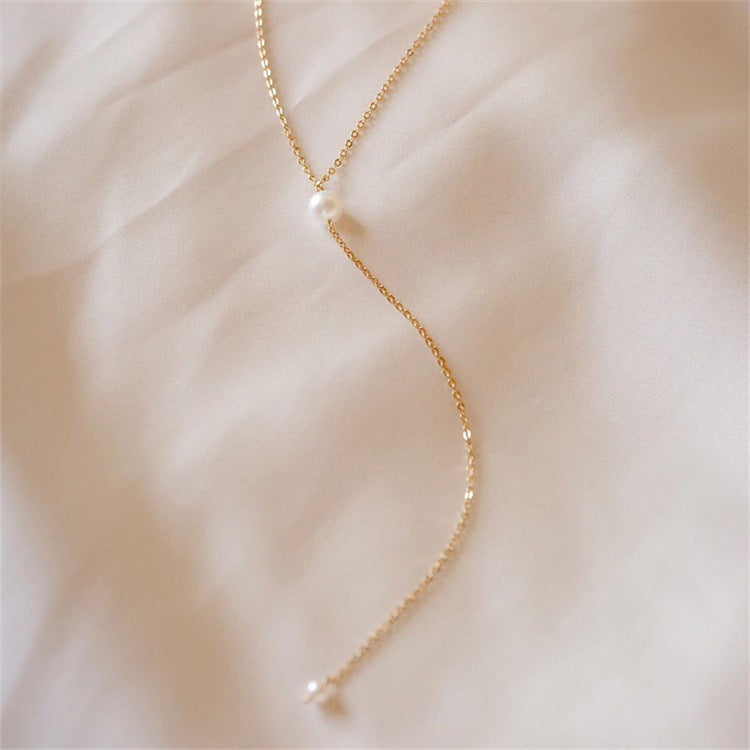 Pearl Tassel Necklace | Ethically Sourced Freshwater Pearls with Gold Plating 5