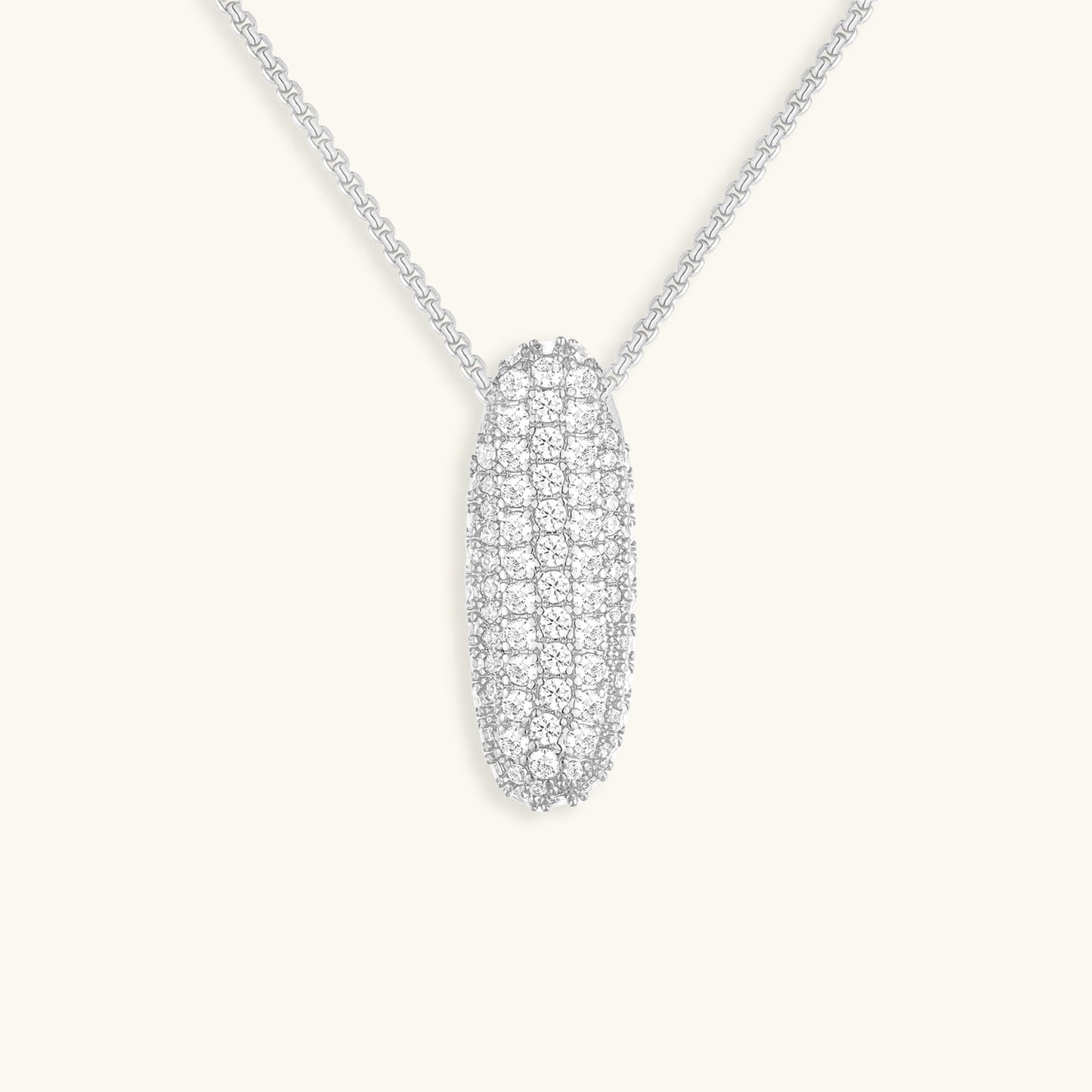 Personalized Initial Necklace | 18k Gold Plated with Diamond Simulant 13