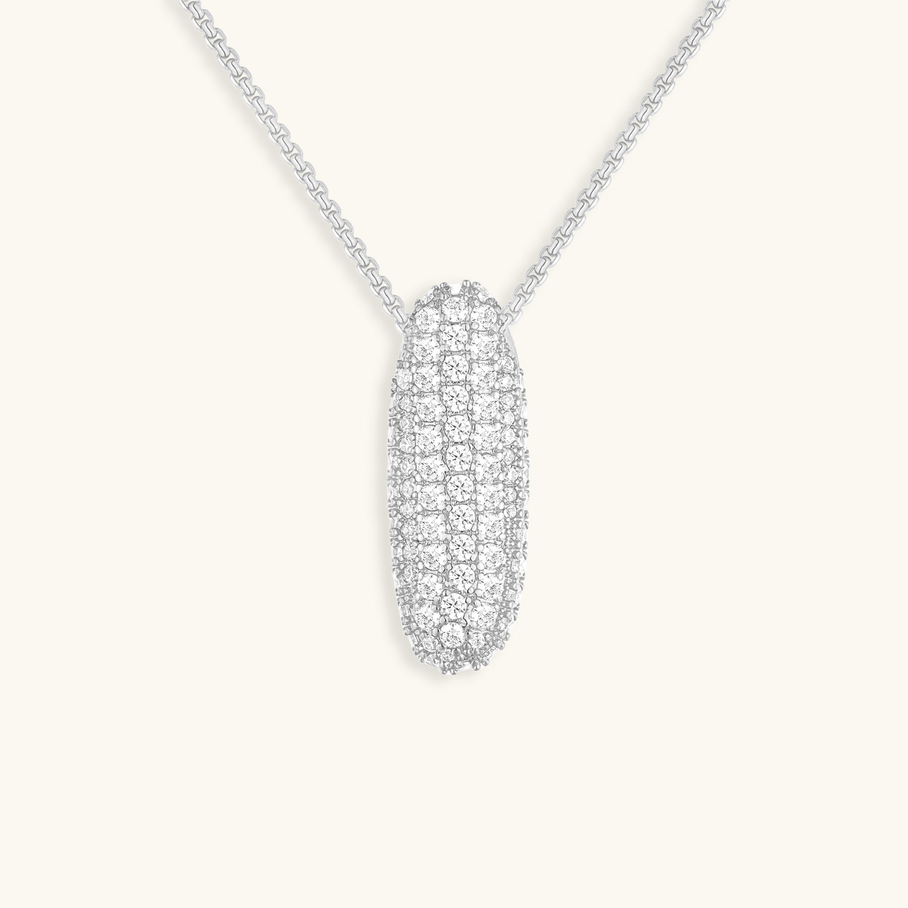 Personalized Initial Necklace | 18k Gold Plated with Diamond Simulant 13