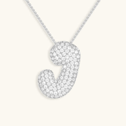 Personalized Initial Necklace | 18k Gold Plated with Diamond Simulant 15