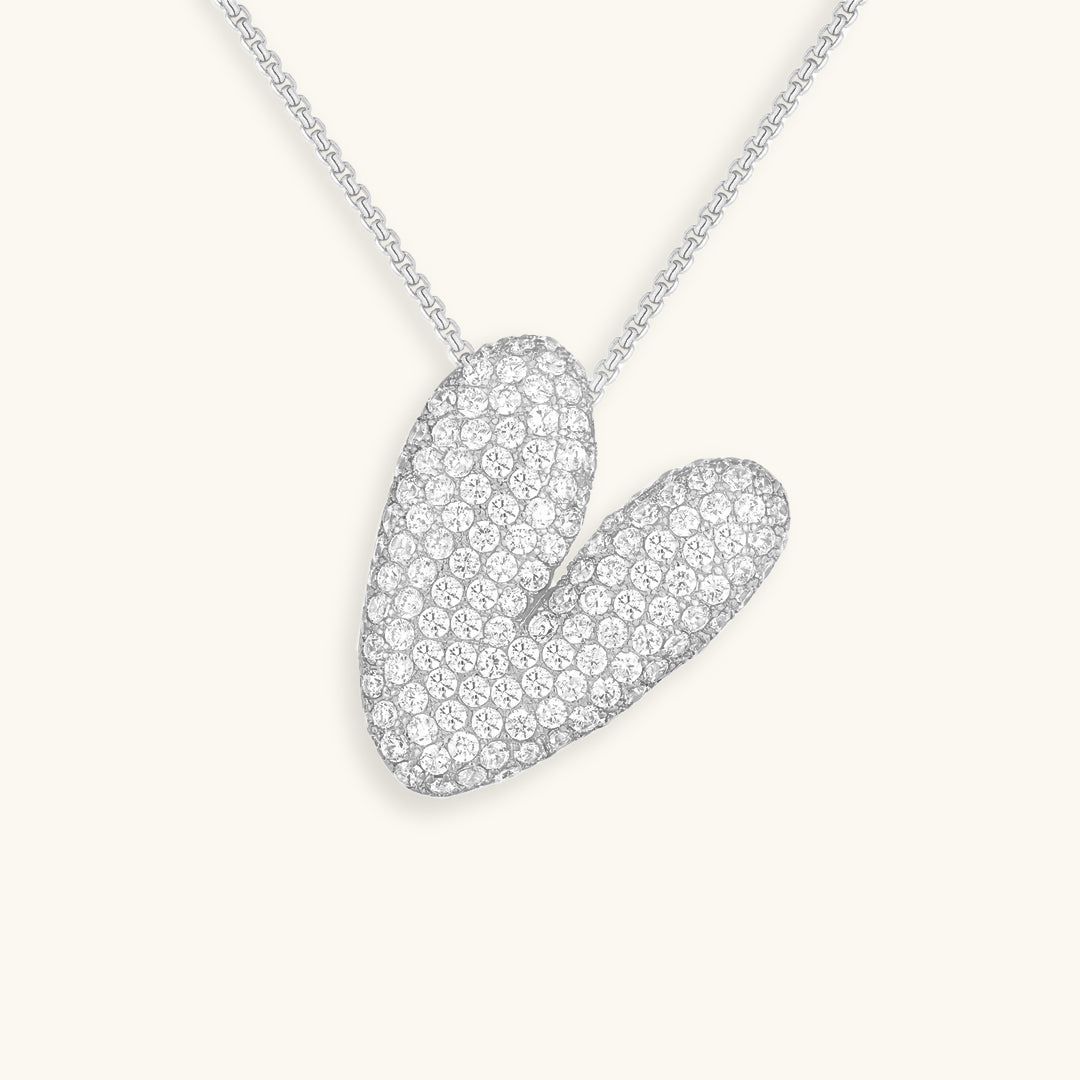 Personalized Initial Necklace | 18k Gold Plated with Diamond Simulant 26