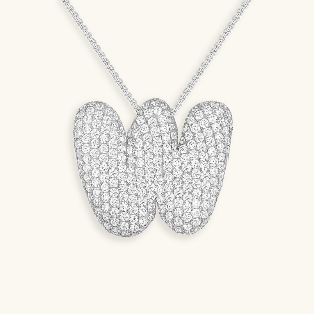 Personalized Initial Necklace | 18k Gold Plated with Diamond Simulant 27