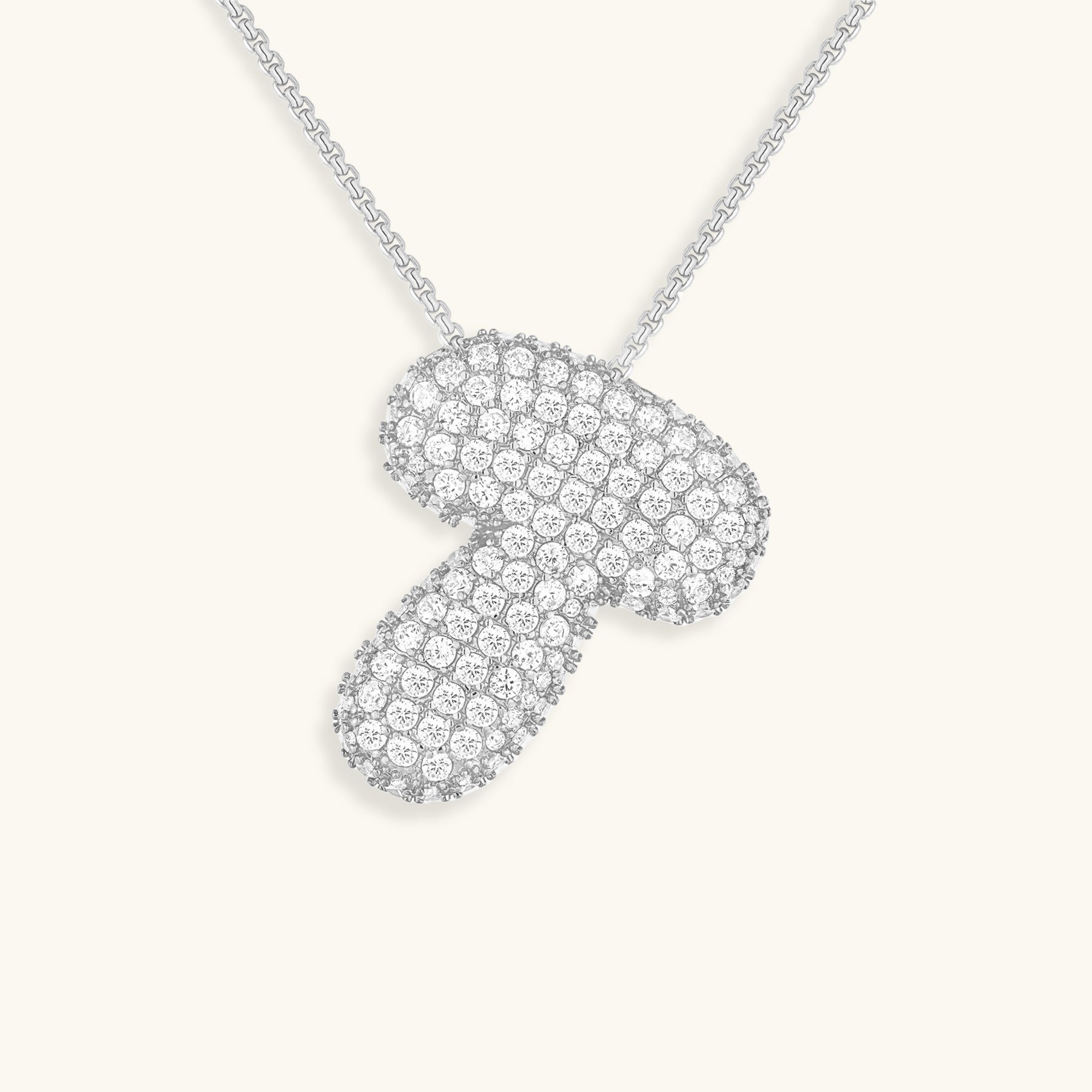 Personalized Initial Necklace | 18k Gold Plated with Diamond Simulant 28