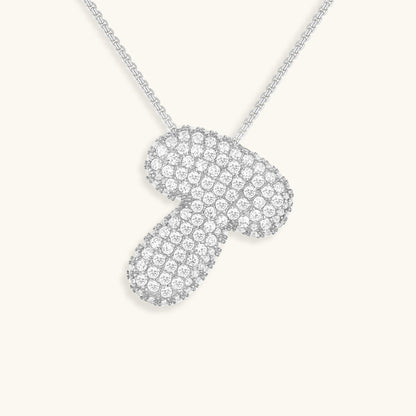 Personalized Initial Necklace | 18k Gold Plated with Diamond Simulant 28