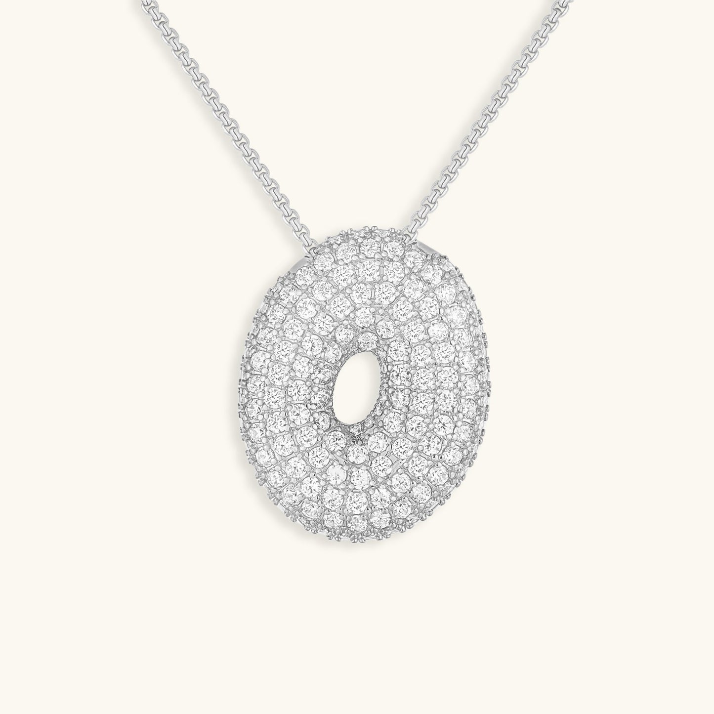 Personalized Initial Necklace | 18k Gold Plated with Diamond Simulant 37