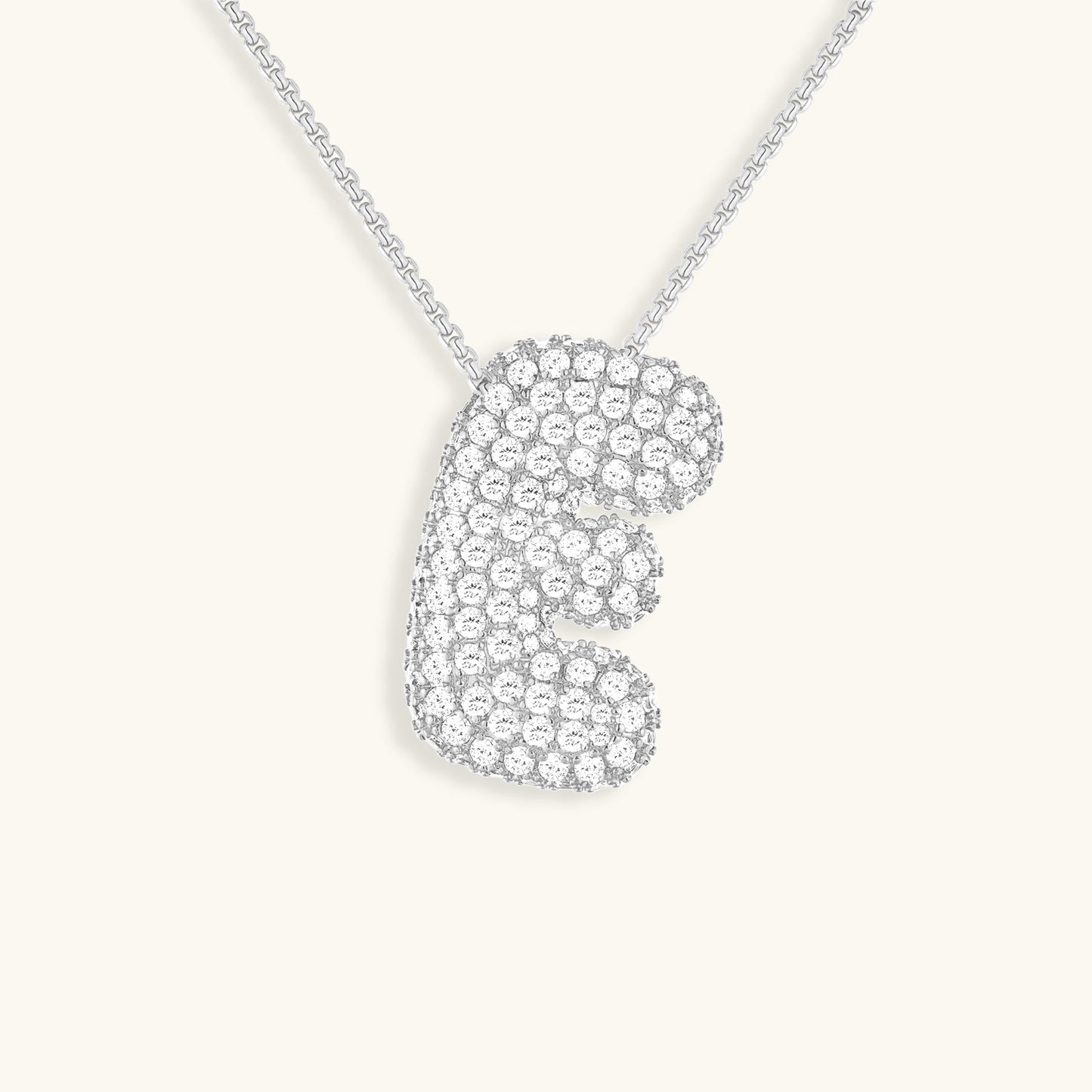 Personalized Initial Necklace | 18k Gold Plated with Diamond Simulant 40