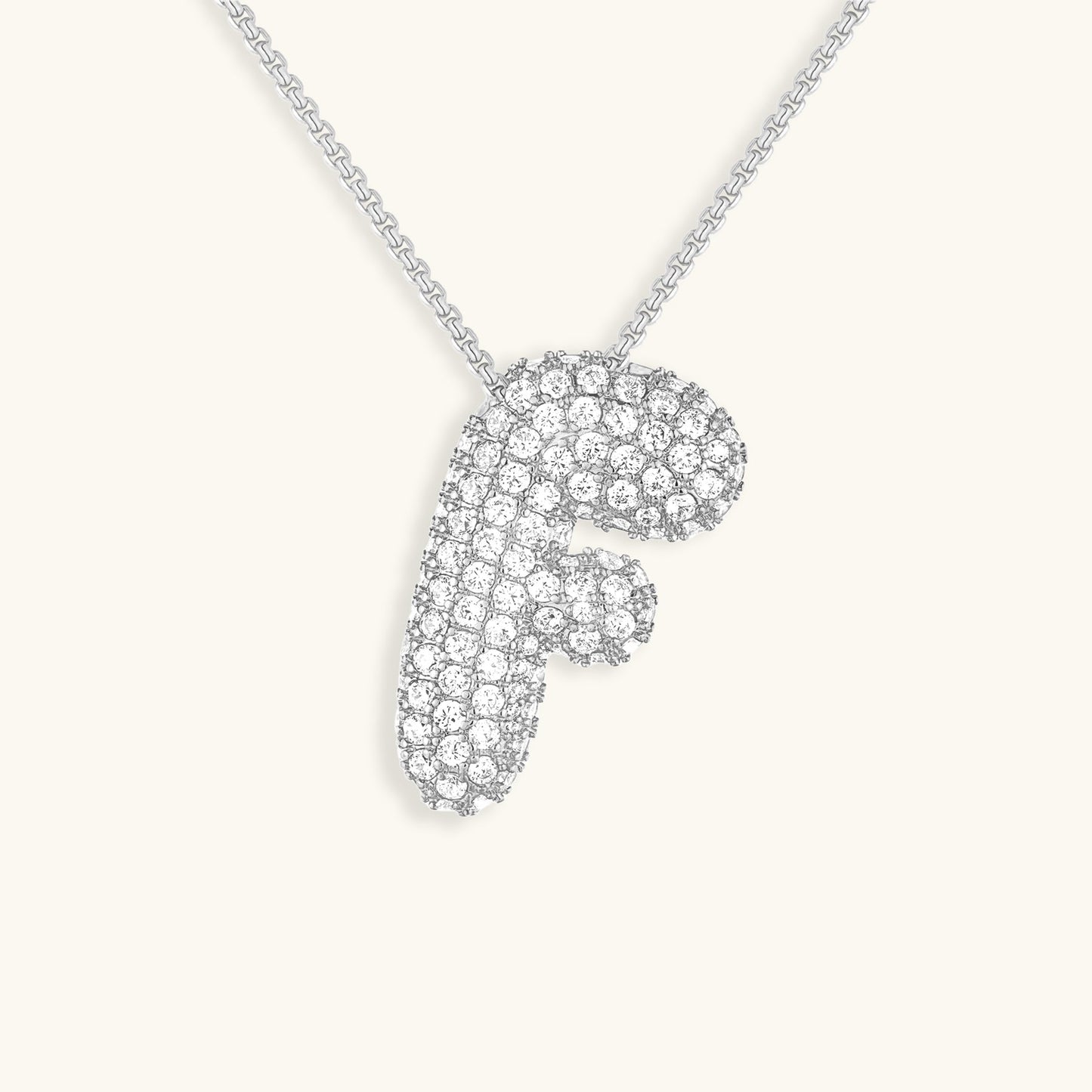 Personalized Initial Necklace | 18k Gold Plated with Diamond Simulant 51
